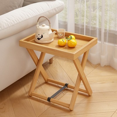 折叠沙发边几迷你小桌子客厅茶几置物架阳台小型创意边桌简约角几