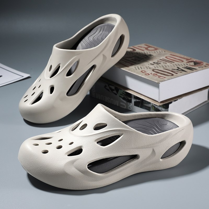男士凉鞋洞洞鞋男夏季外穿防滑包头两用拖鞋软底可拆卸鞋垫沙滩鞋,流行男鞋,洞洞鞋,淘宝优惠券,粉丝福利购,淘宝优惠卷