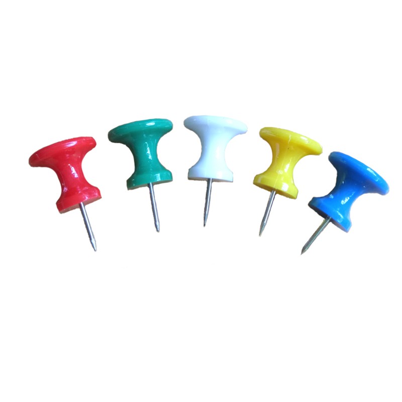 大号工形钉100个盒装工字钉 软木板彩色大头钉按钉创意毛毡墙板钉