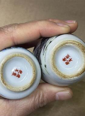 明鼻烟壶内画把玩古董捡漏古典瓶鼻烟具空瓶瓷瓶