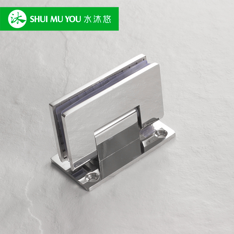 精品304不锈钢浴室合页无框门 拉丝淋浴房哑光玻璃门铰链J90实心