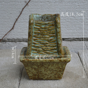 陶瓷工艺品摆设欧式 饰小 小瀑布喷泉流水加湿器家居客厅装