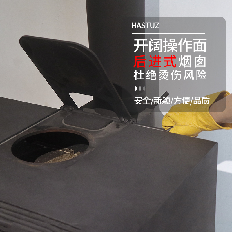 欧式壁炉真火燃木柴烧水民宿农村家用客厅室内取暖器柴火炉装饰