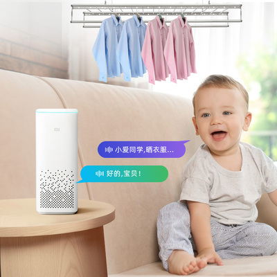 亿朋阳台晾衣架升降器手摇改电动晒衣杆自动电机智能通用