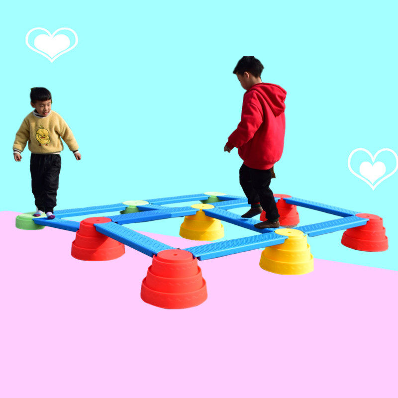 独木桥平衡木 感统训练器材 万象幼儿园独木桥儿童平衡木塑料