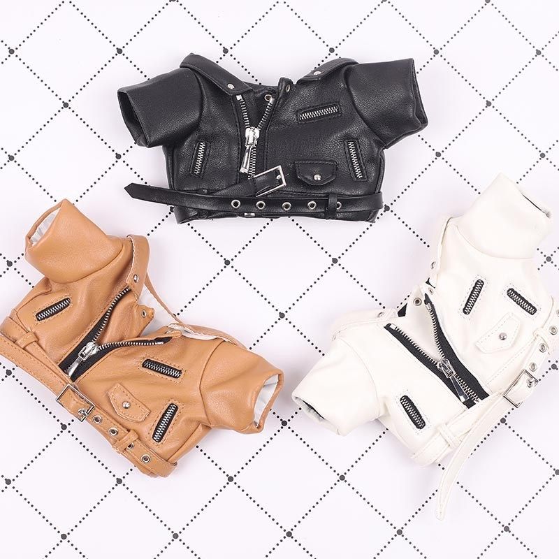 现货娃衣20cm皮衣皮裤套装棉花娃娃玩偶公仔皮质机车服皮夹克,模玩/动漫/周边/娃圈三坑/桌游,棉花娃娃/毛绒玩具娃衣,淘宝优惠券,粉丝福利购,淘宝优惠卷