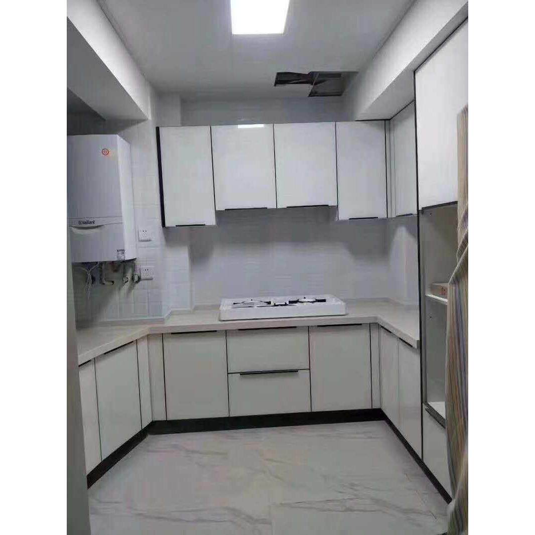 重庆橱柜门晶刚门金钢门橱柜门板定做订制模压门3c钢化玻璃柜门