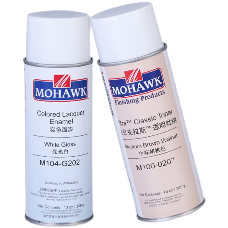 莫霍克 MOHAWK 超强PU面漆木器自喷漆家具修补材料已催化透明面漆