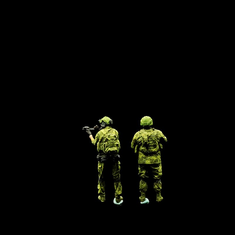 1:64/87冲锋队特警微缩人物警车合金车模配套武警人偶微距小人偶