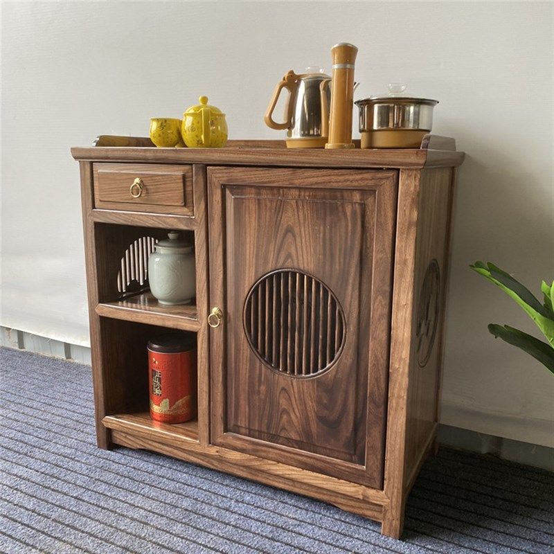 榆木茶桌实木茶水柜家用一体式小茶桌明月茶几边柜烧水茶台,商业/办公家具,办公茶水柜,淘宝优惠券,粉丝福利购,淘宝优惠卷