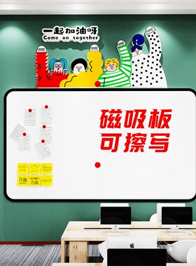 荣誉业绩公示栏展示白板磁吸公告宣传栏公司企业文化墙办公室装饰