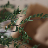 侘寂中古风仿木桶落地瓶酒店民宿复古仿真绿植水泥器