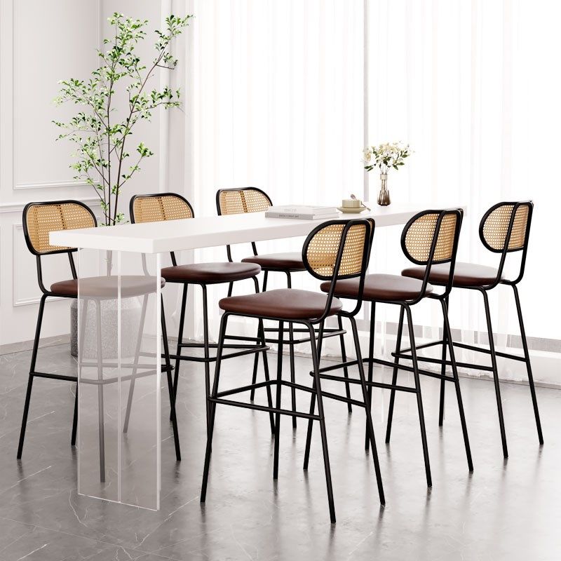 侘寂风吧台椅家用现代中古风岛台收银台前台高脚椅,住宅家具,家用高脚椅,淘宝优惠券,粉丝福利购,淘宝优惠卷