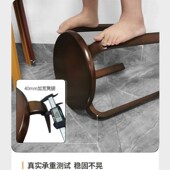 实木矮客厅餐桌凳出租屋租房梳妆凳卧室叠放