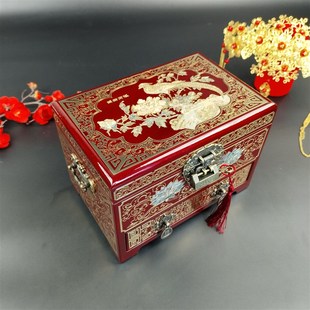 非物质文化遗产 如锦平遥推光漆器 螺钿 婚庆礼品 陪嫁首饰盒礼盒