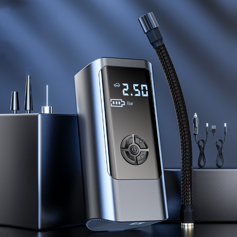 车载面包皮卡车汽车用电子打气筒车载充气泵机电动v便携式迷你