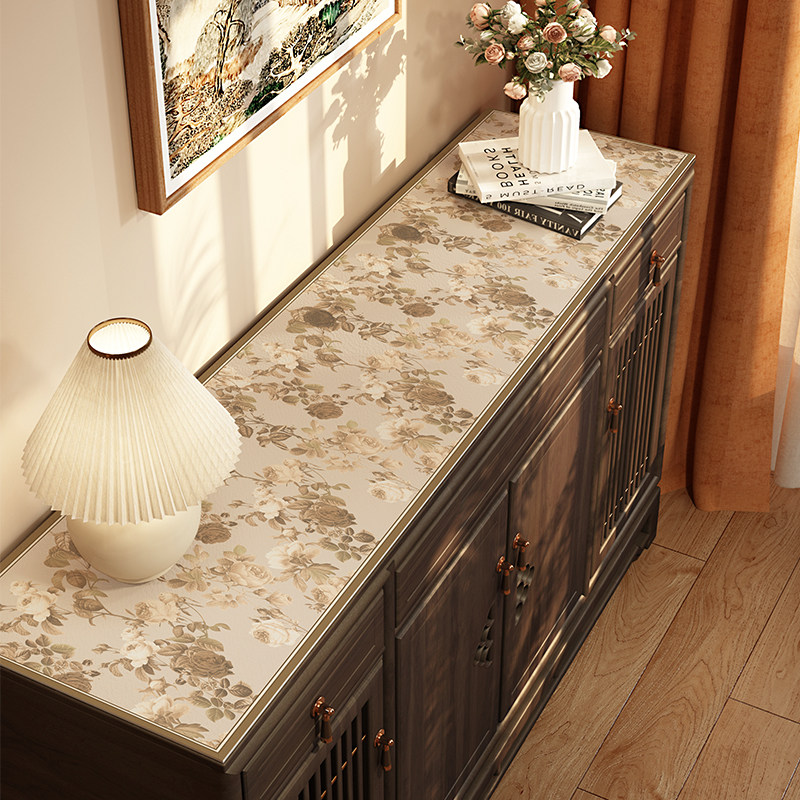 新电视柜桌布防水防油免洗家用皮革餐边柜防尘耐脏桌面防滑垫,居家布艺,桌布,淘宝优惠券,粉丝福利购,淘宝优惠卷