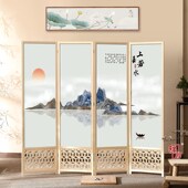 实木镂空新现代节约屏风玄关遮挡客厅酒店