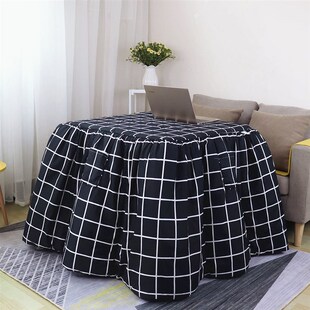 现代加厚烤火被罩电暖桌被罩正方形烤火被长方形取暖茶几被罩