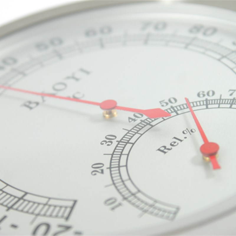 保仪TH01B不锈钢室内温湿度计家用高精准温度计进口机芯