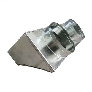 定制中央空调风管出风口静压箱出风箱白铁皮天方地圆集水盘漏斗