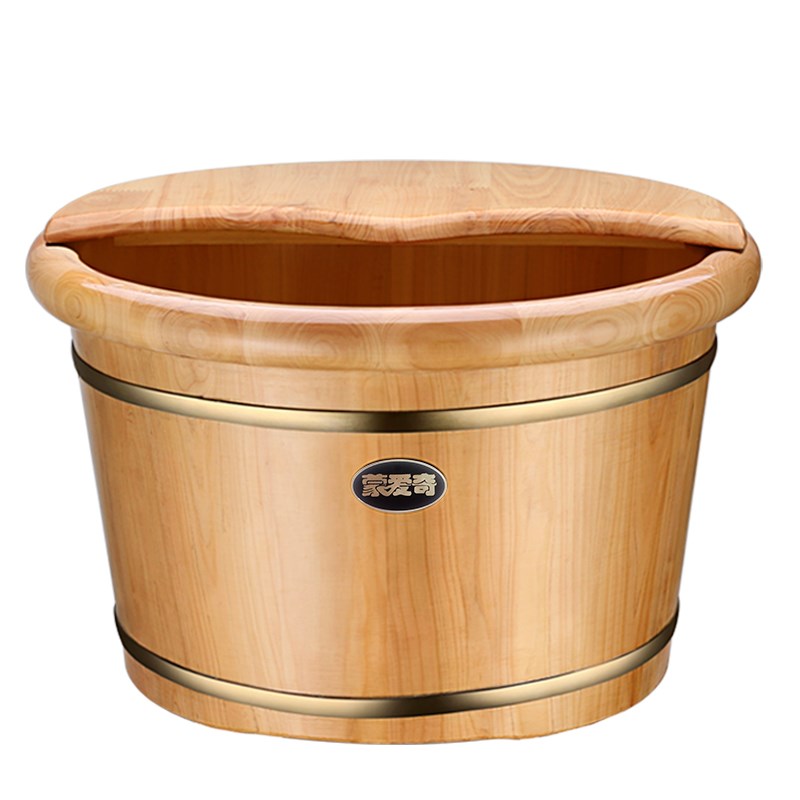 蒙爱奇香柏木泡脚桶家用保温实木洗脚桶木质泡椒木桶足浴盆脚盆01