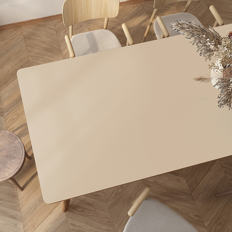 皮革桌布防水防油免洗长方形防烫茶几台布in风纯色桌垫pc餐桌垫