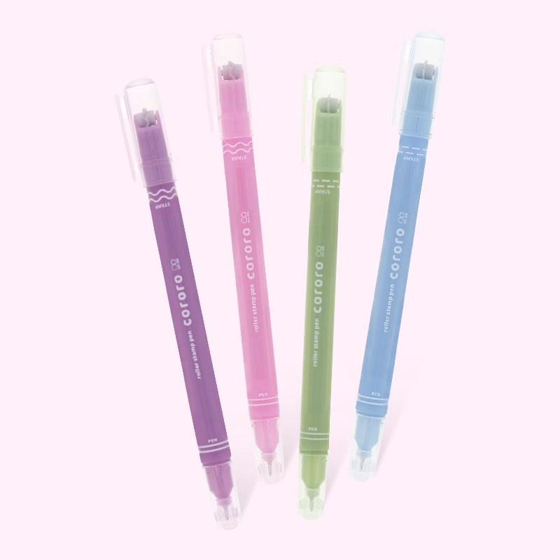 untr太阳星滚轮印章记号笔滚动画波浪线点线头荧光笔彩色创意马克