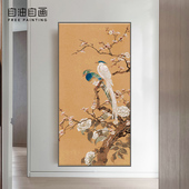 数字油画di填色手绘手工填充油彩客厅装 喜鹊登梅 饰画