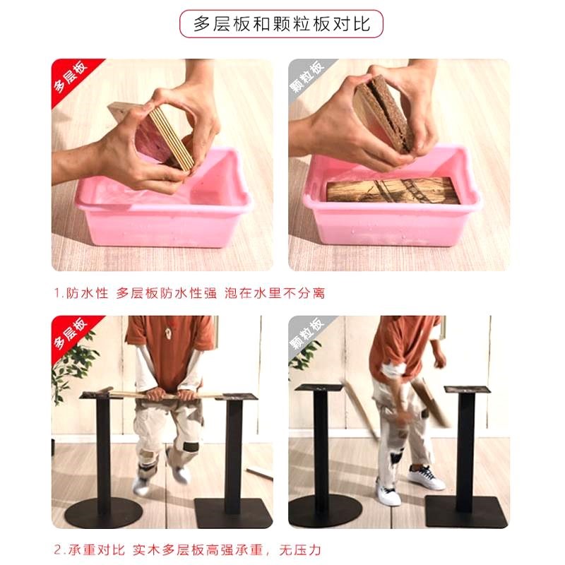 快餐桌椅套装组合饭店餐厅小吃餐饮商用桌子奶茶店咖啡厅小圆方桌