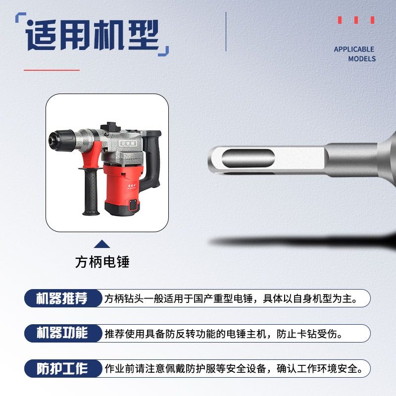 槽凿子钻头铲墙合金凿方电锤钻头冲击线槽水泥砖石头,五金/工具,电锤钻头,淘宝优惠券,粉丝福利购,淘宝优惠卷