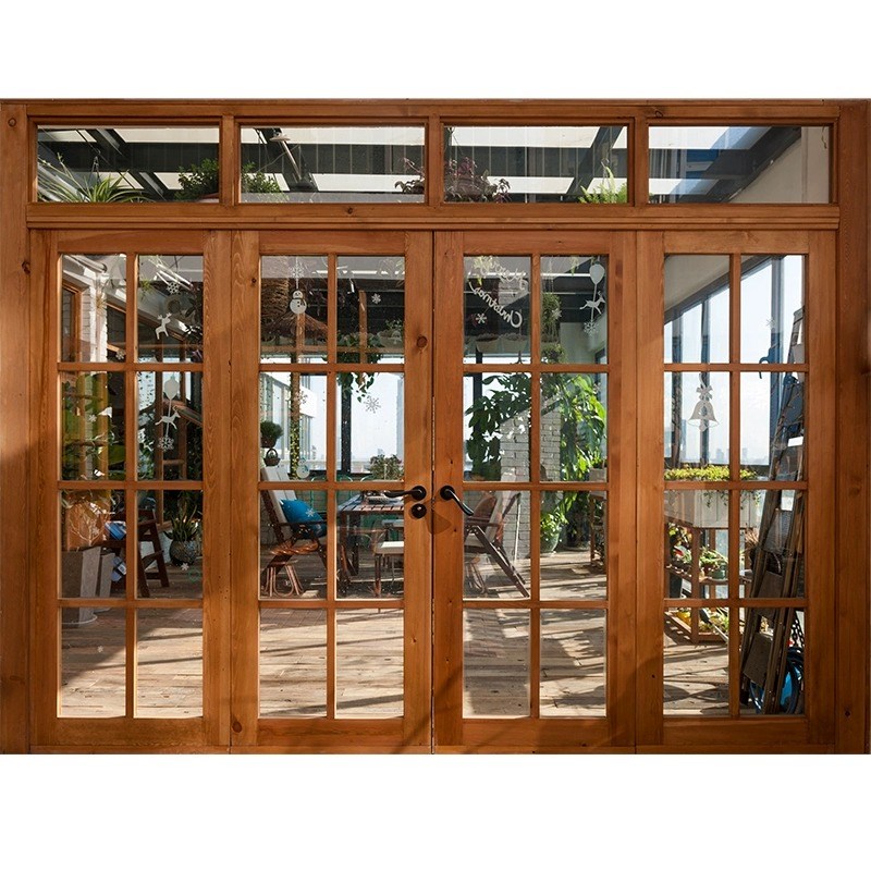 实木门推拉门松木卧室阳台卫生间定制室内门折叠门平玻璃门