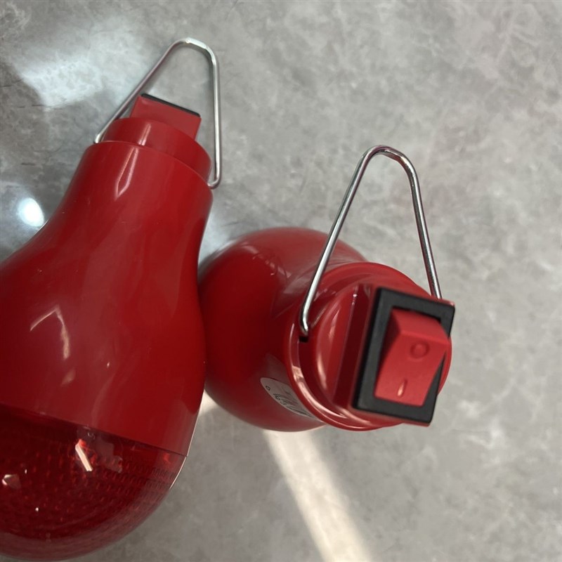 春节大门9V无线灯笼带电池LED红光小灯泡节日装饰婚庆5W家用移动