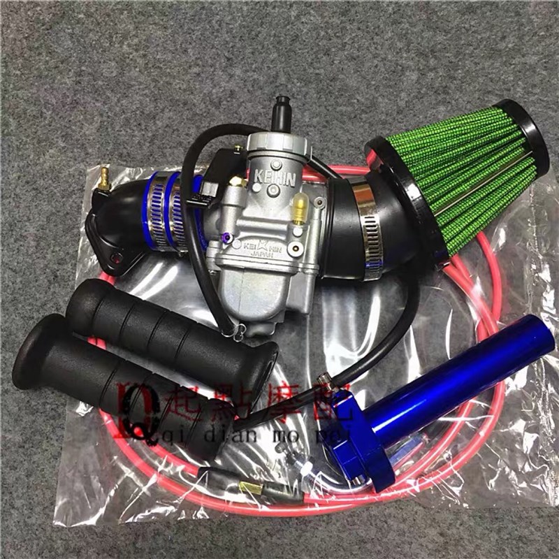 改装PE化油器改装i踏板仿鬼火gy6 125/150福喜巧格RS100化油器套
