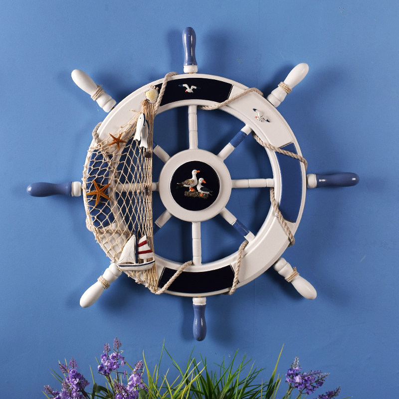 地中海木质鸟款船舵墙面装饰品挂件酒吧儿童房背景墙壁饰,家居饰品,壁饰,淘宝优惠券,粉丝福利购,淘宝优惠卷