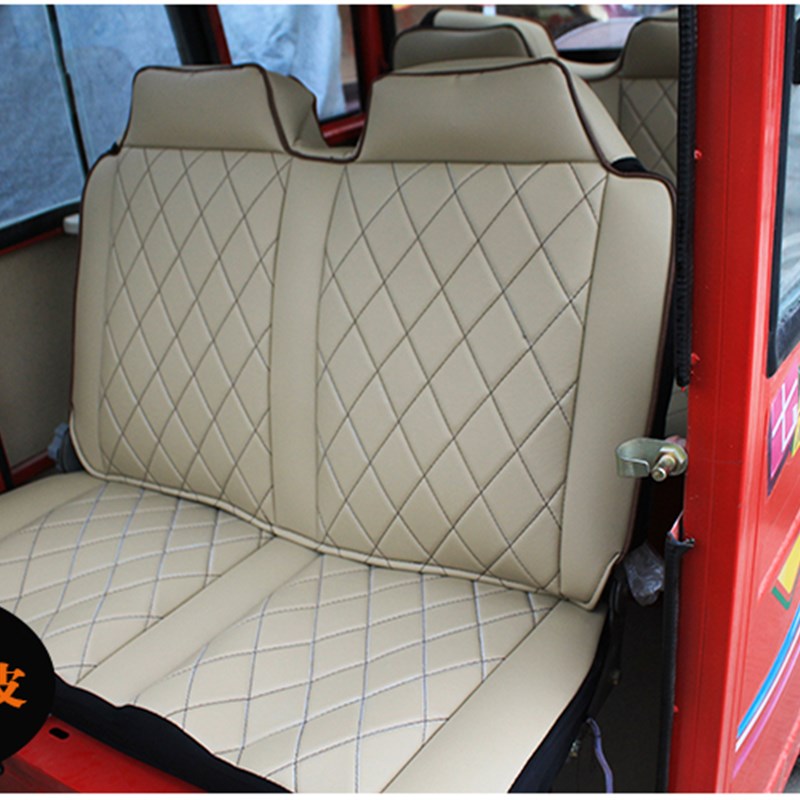 四季通用全封闭式电动三轮车座坐垫四轮车老年代步车学生车座