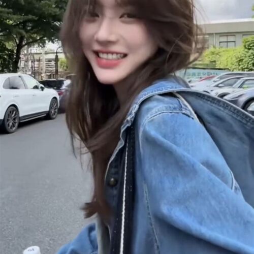 港风复古秋季新款牛仔斗篷连帽衬衣女设计感宽松显瘦外套上衣潮