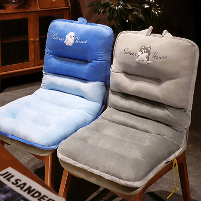 卡通坐垫靠垫一体加厚屁垫学生护腰座椅垫办公室久坐不累椅子靠背