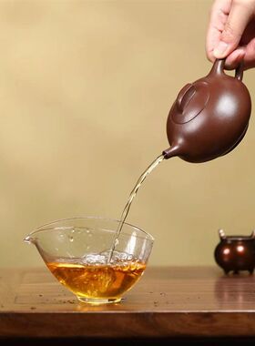 正宗宜兴卢伟萍紫砂壶原矿陈v腐紫泥飞鸿线云壶高档泡茶壶茶具礼