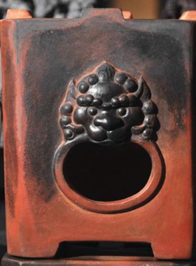 柴烧红泥炭炉纯手工木炭煮茶炉风炉功夫茶炭炉副榜炉泥炉银壶鉄壶