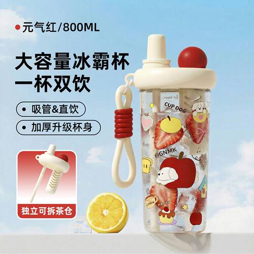 2026新款可爱卡通大容量吸管杯