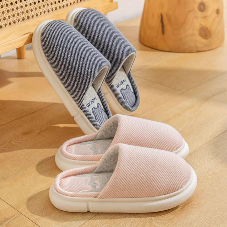 棉拖鞋女士男生秋冬季情侣家居家一对厚底包头室内保暖办公室拖鞋,居家布艺,居家棉拖/棉鞋,淘宝优惠券,粉丝福利购,淘宝优惠卷