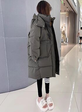 胖mm大码中长款加厚棉衣棉服女冬季新款女装韩版显瘦加厚保暖外套