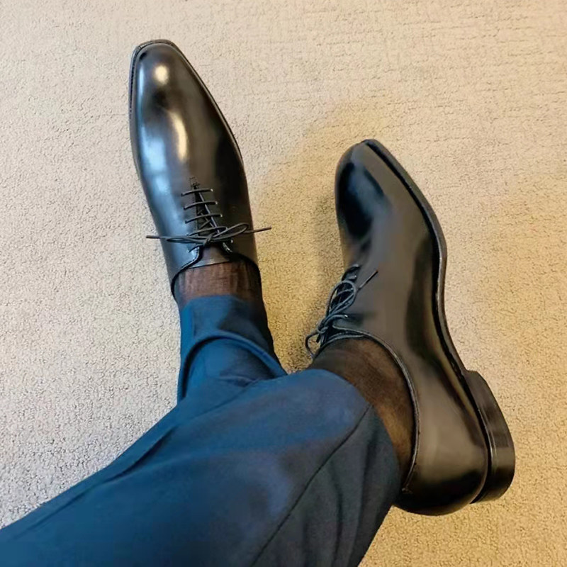 尖头黑色小码37手工牛津鞋36商务正装35皮鞋男英伦46大码47真皮45,流行男鞋,正装皮鞋,淘宝优惠券,粉丝福利购,淘宝优惠卷