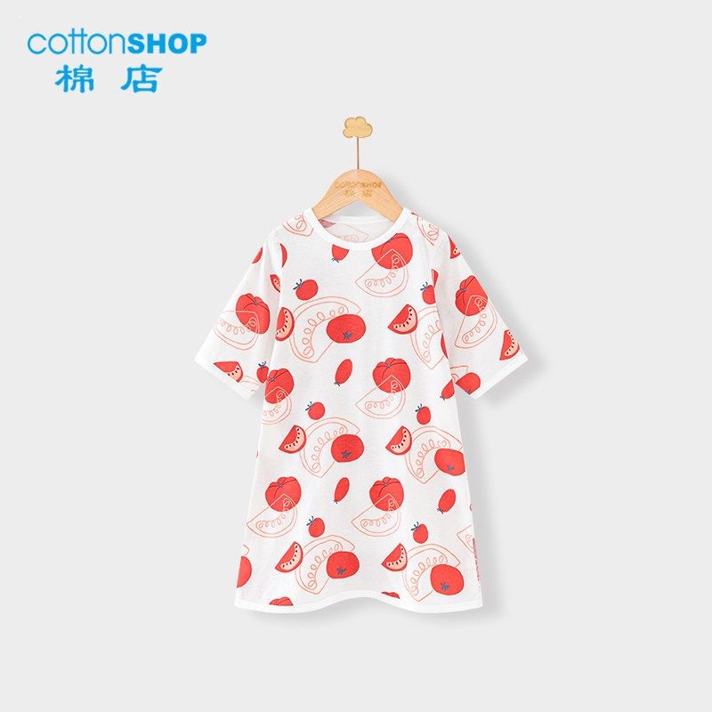 宝宝睡袍夏季薄款纯棉婴儿七分袖家居服睡裙防踢空调服儿童睡衣春