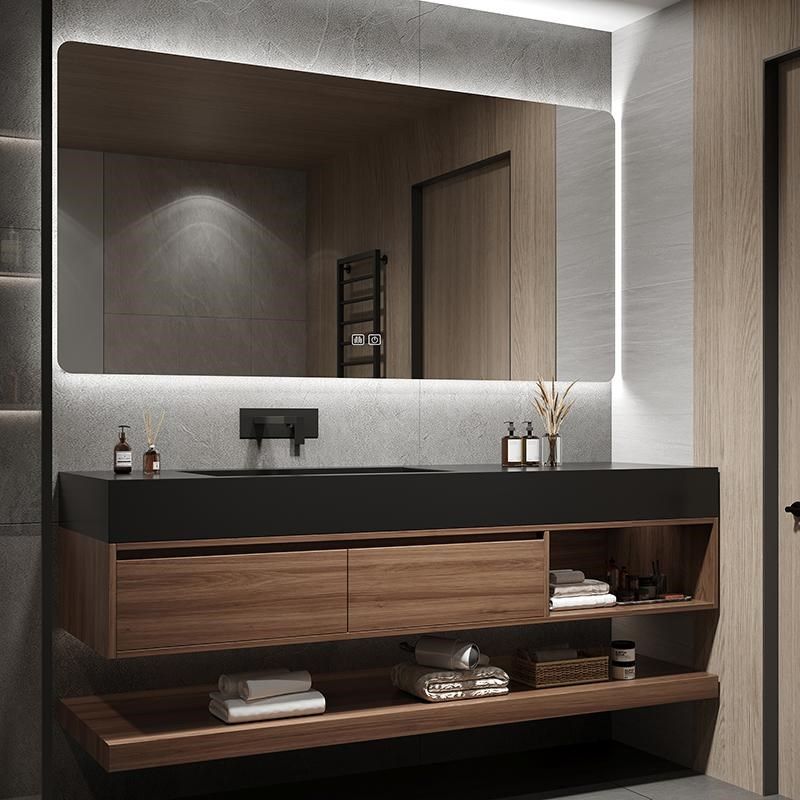 全铝蜂窝铝加厚浴室柜组合意式轻奢岩板陶瓷一体盆防水洗漱台定制,家装主材,浴室柜组合,淘宝优惠券,粉丝福利购,淘宝优惠卷