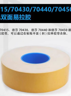 TESA68545德莎PET双面透明薄膜胶带模切手撕超粘胶布家具装饰固定