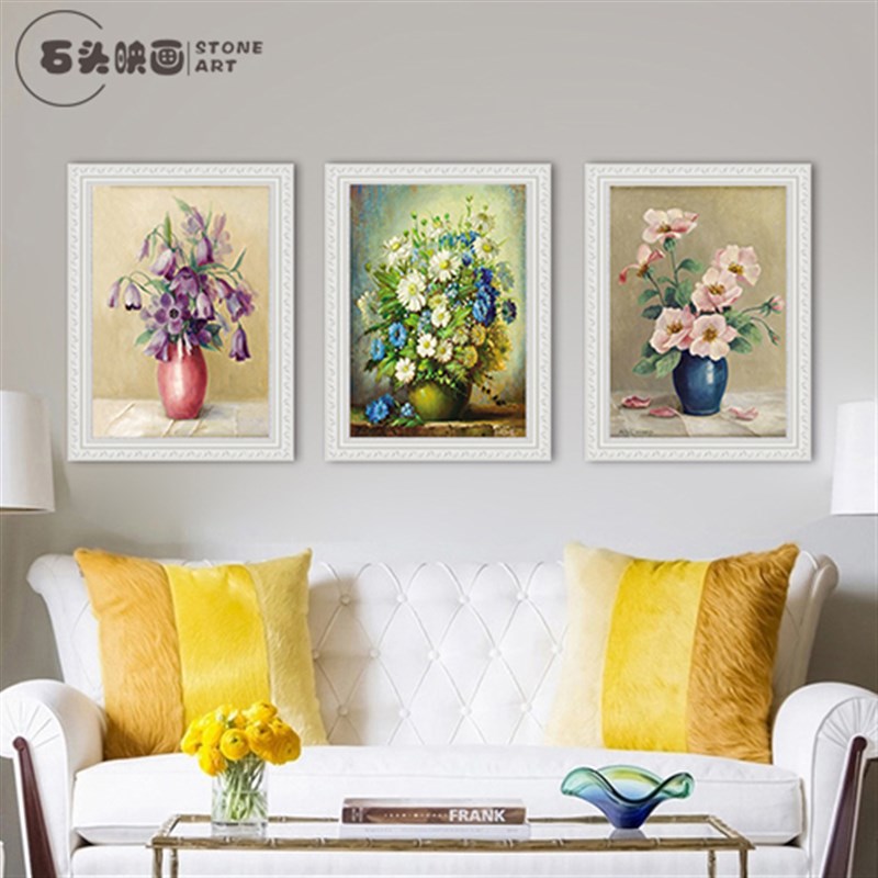 向日葵卧室玄关墙面装饰画饭厅餐厅壁画梵高油画欧式挂画现代简欧