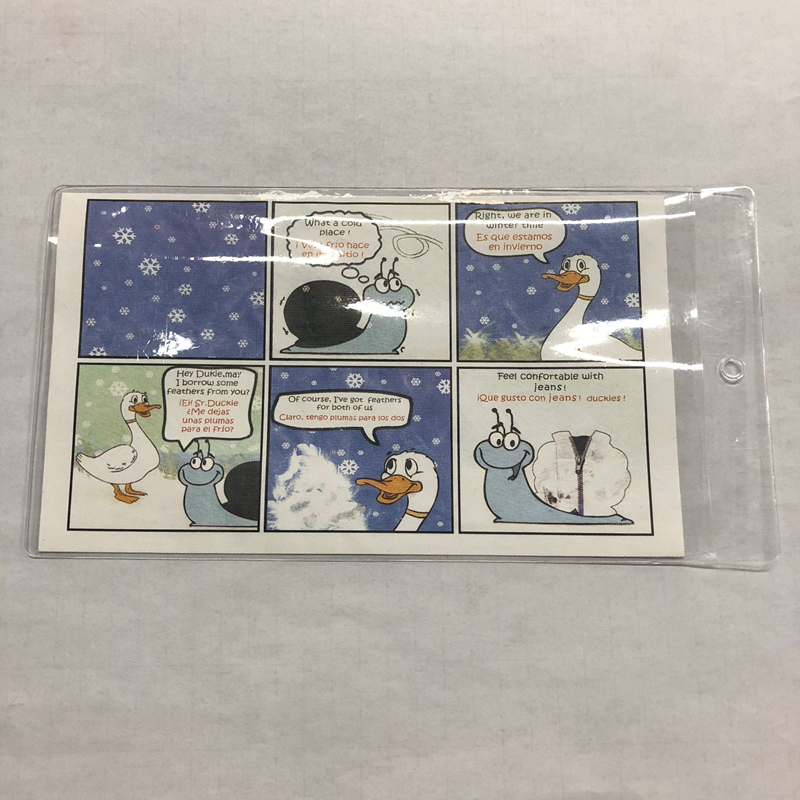现货特大号PVC吊牌套领标袋透明塑料软皮卡片标签纸套袋子插口袋