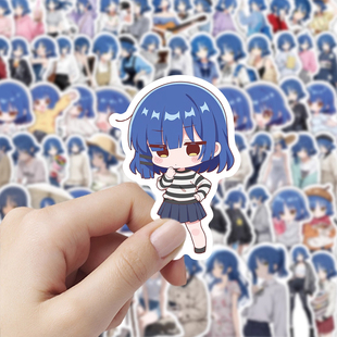 278张孤独摇滚山田凉贴纸二次元 饰贴画diy 日漫卡通人物手机手账装
